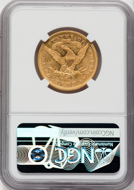 1866 $10 Liberty Eagle NGC AU55