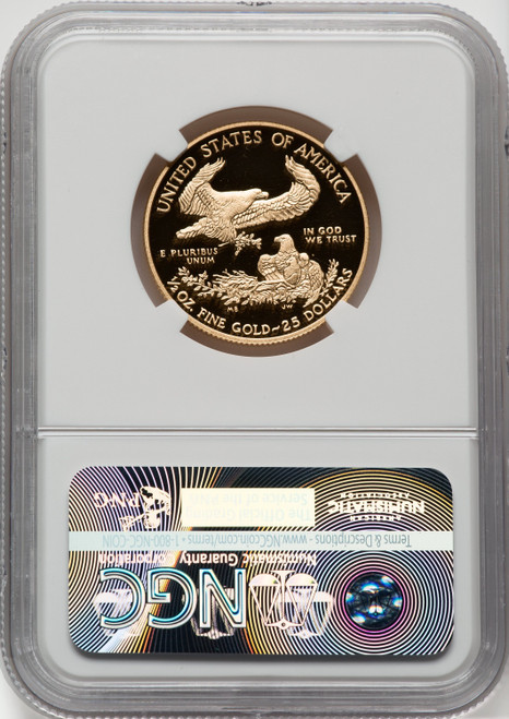 2016-W $25 Half-Ounce Gold Eagle 30th Anniversary First Strike NGC PF70