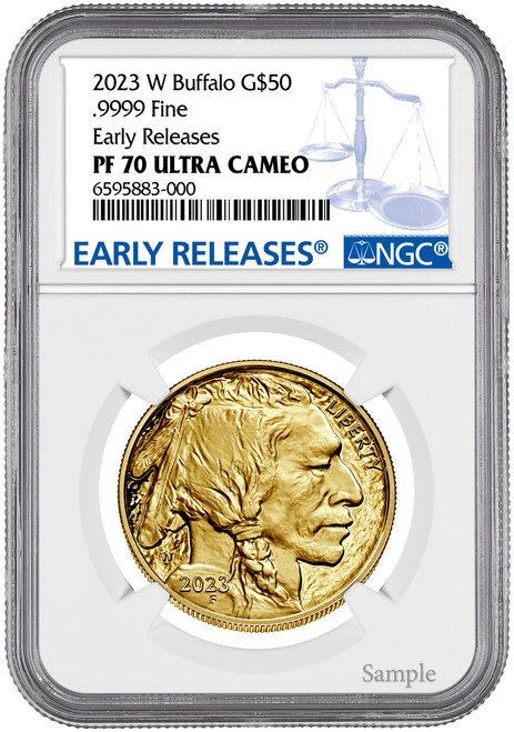 2023 $50 One Ounce Gold Eagle First Day of Issue NGC MS70 | LCR Coin