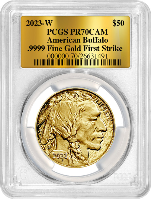 2023 $50 Gold Buffalo PCGS PR70 DCAM | LCR Coin