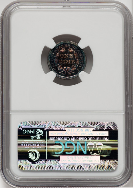 1859 10C Proof Seated Dime NGC PR67