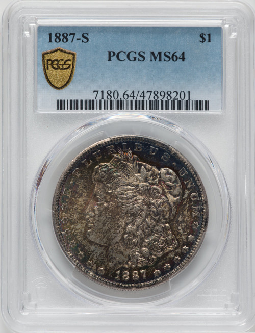 1887-S $1 Morgan Dollar PCGS MS64