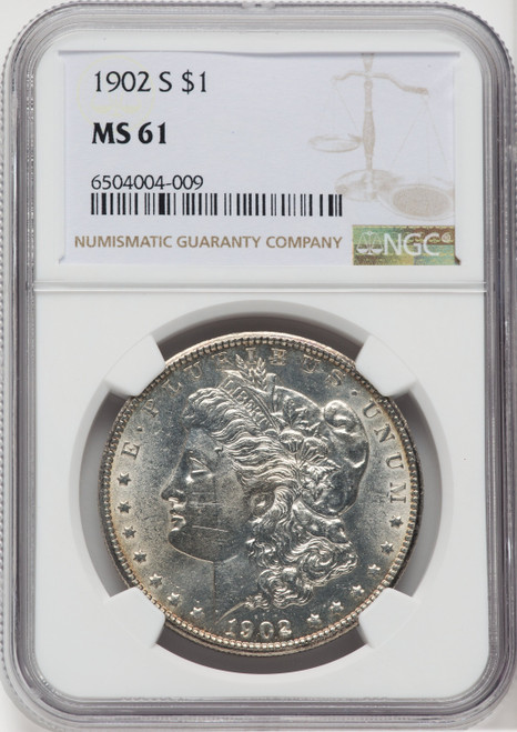 1902-S $1 Morgan Dollar NGC MS61
