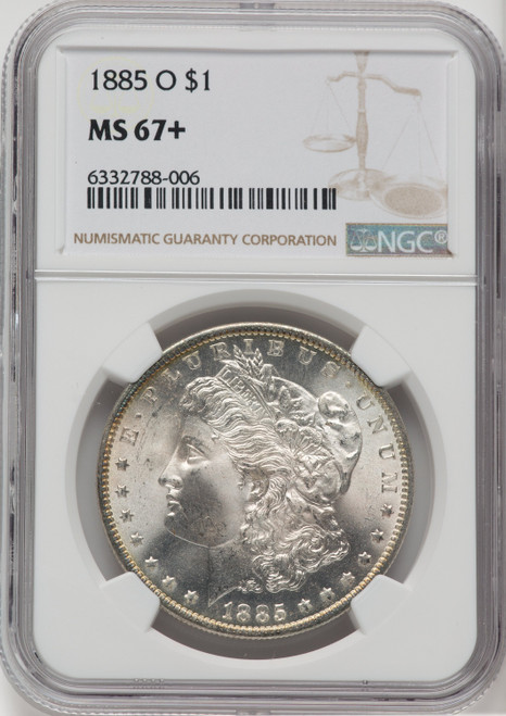 1885-O $1 NGC Plus Morgan Dollar NGC MS67+