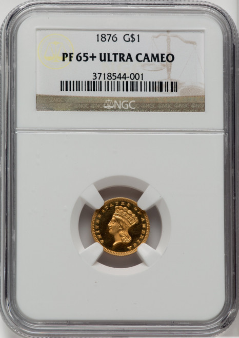 1876 G$1 NGC Plus Proof Gold Dollar NGC PR65+