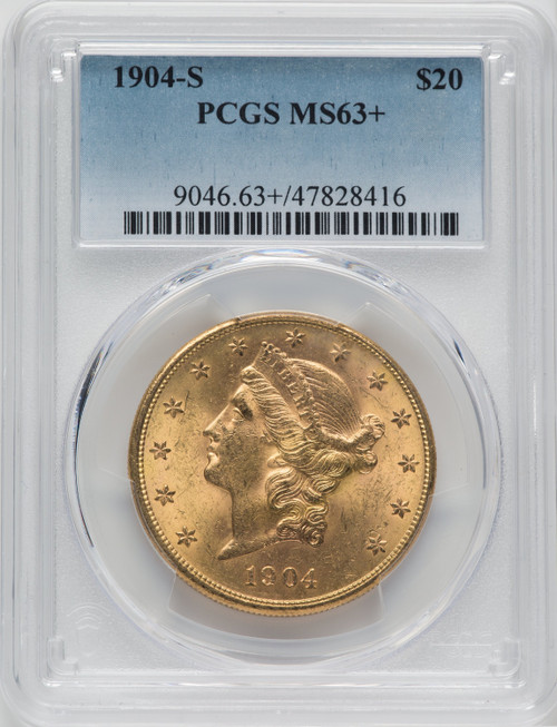 1904-S $20 Liberty Double Eagle PCGS MS63+