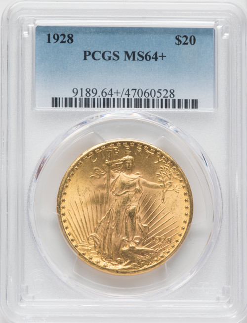 1928 $20 Saint-Gaudens Double Eagle PCGS MS64+