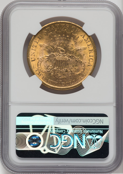 1896-S $20 Liberty Double Eagle NGC MS62