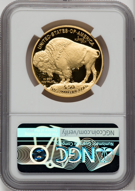 2008-W $50 One-Ounce Gold Buffalo NGC PF70
