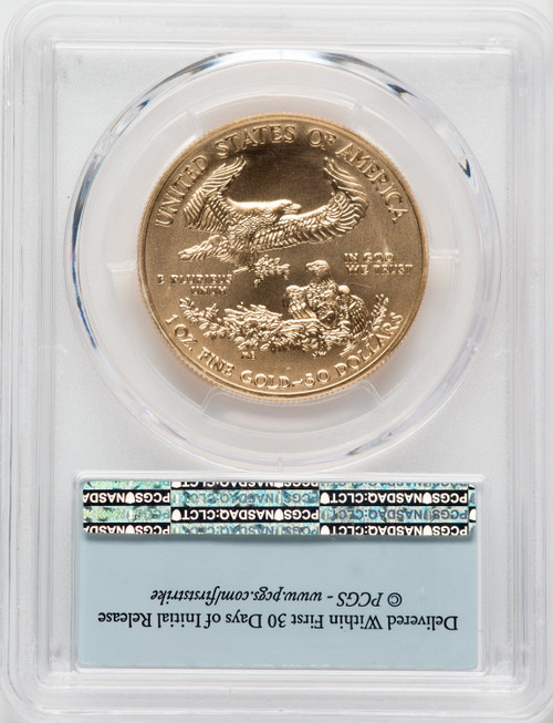 2020-W $50 One Ounce Gold Eagle Burnished First Strike PCGS SP70