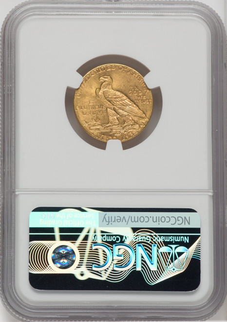 1910 $5 Indian Half Eagle NGC MS65
