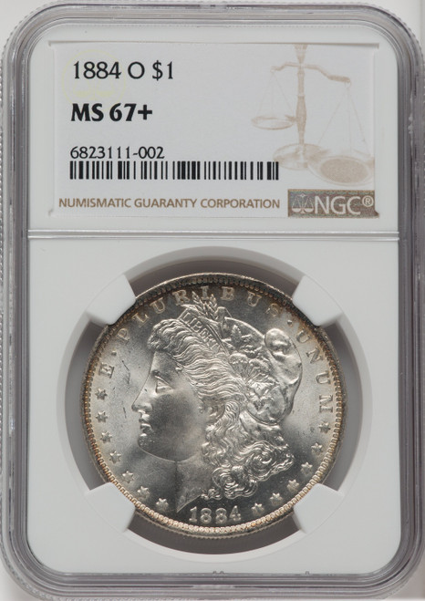 1884-O $1 Morgan Dollar NGC MS67+