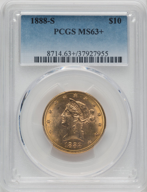 1888-S $10 Liberty Eagle PCGS MS63+