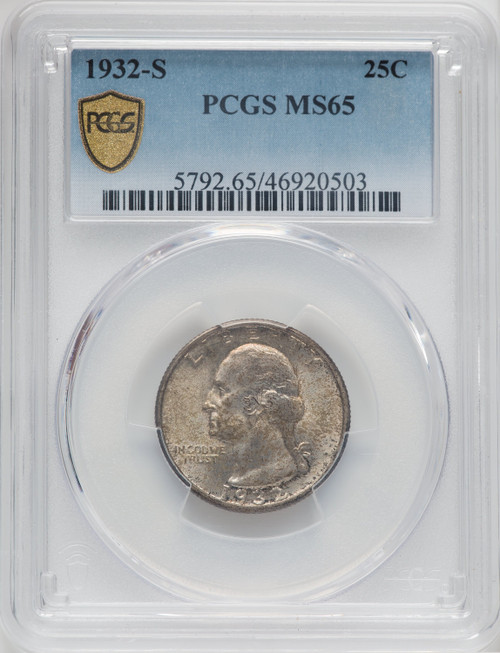 1932-S 25C Washington Quarter PCGS MS65