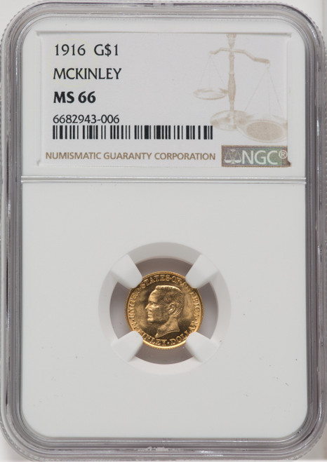 1916 G$1 McKinley Commemorative Gold NGC MS66 1916 G$1 McKinley Commemorative Gold NGC MS66