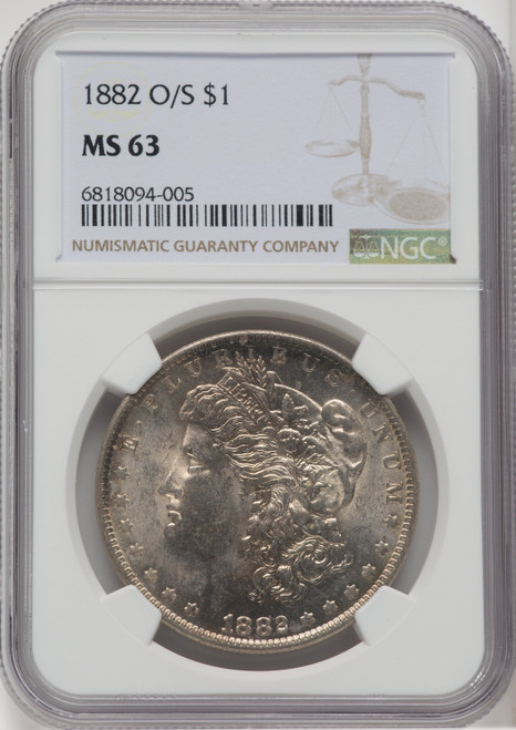 1882-O/S $1 Morgan Dollar NGC MS63