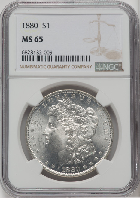 1880 $1 Morgan Dollar NGC MS65