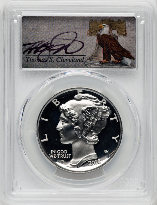 2018-W $25 Palladium First Strike Cleveland Bell PCGS PR70