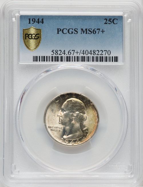 1944 25C Washington Quarter PCGS MS67+