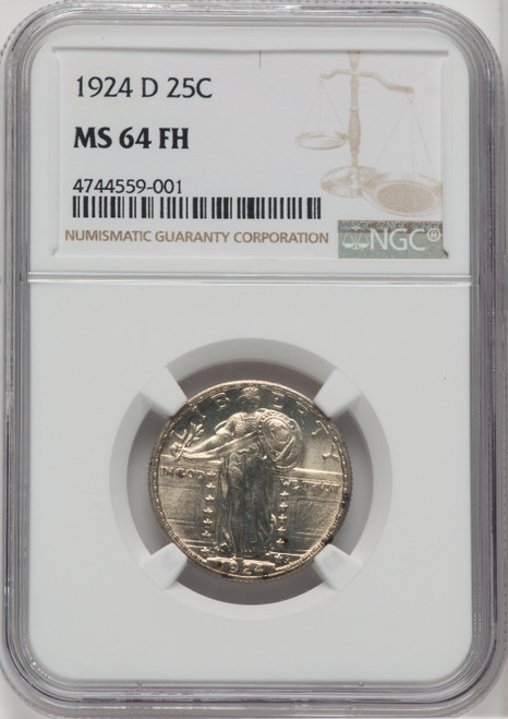 1924-D 25C FH Standing Liberty Quarter NGC MS64