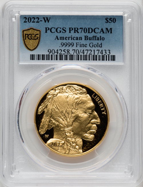 2022-W G$50 Gold Buffalo DCAM PCGS PR70