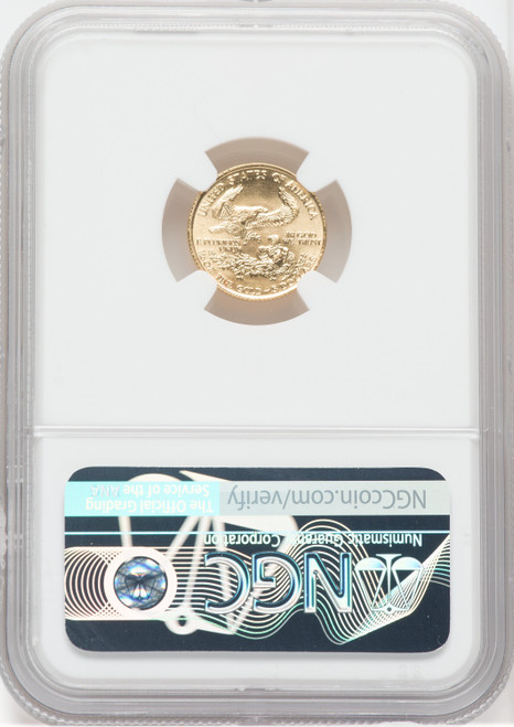 1988 $5 Tenth-Ounce Gold Eagle NGC MS70 Moy Signed