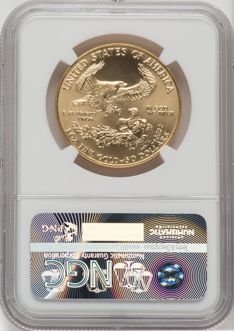 1989 $50 One-Ounce Gold Eagle NGC MS70