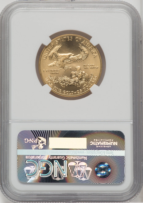 2016 $25 Half-Ounce Gold Eagle 30th Anniversary NGC MS70