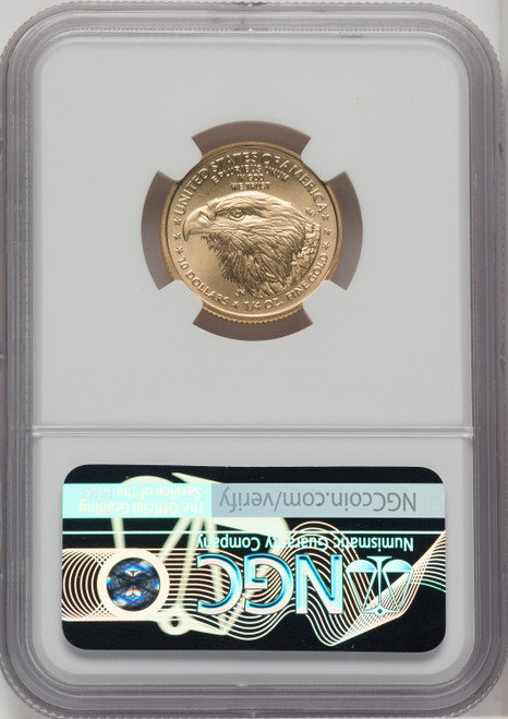 2022 $10 Quarter Ounce Gold Eagle FDI NGC MS70