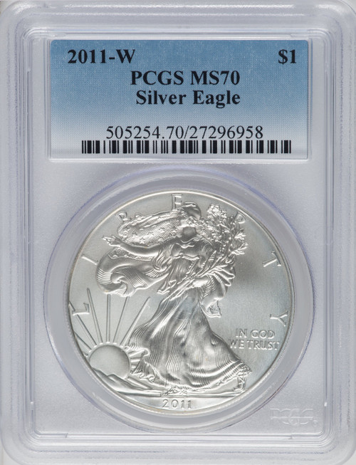 2011-W S$1 Silver Eagle Burnished PCGS SP70