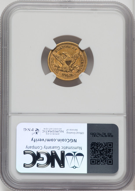 1848 $2.50 Liberty Quarter Eagle NGC AU55