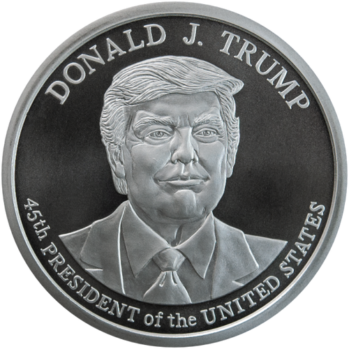 5 oz President Donald J. Trump Silver Round BU