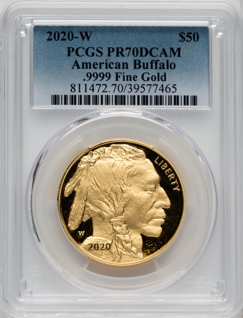 2020-W G$50 Gold Buffalo DCAM PCGS PR70
