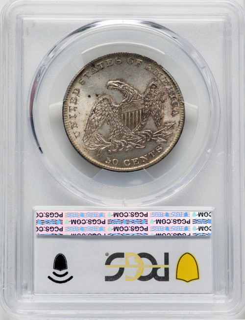 1837 50C Reeded Edge Reeded Edge Half Dollar PCGS MS63