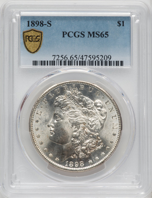1898-S $1 Morgan Dollar PCGS MS65 1898-S $1 Morgan Dollar PCGS MS65