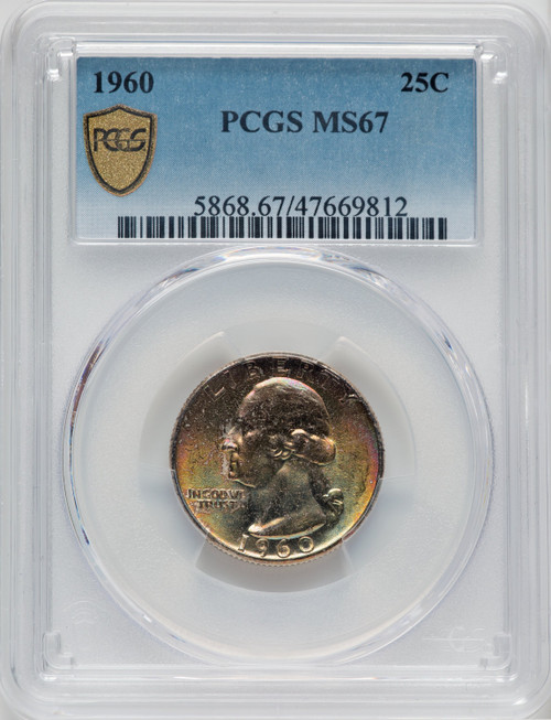 1960 25C Washington Quarter PCGS MS67 1960 25C Washington Quarter PCGS MS67