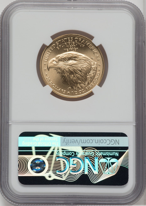 2023 $25 Half-Ounce Gold Eagle NGC MS70 Ronald Reagan