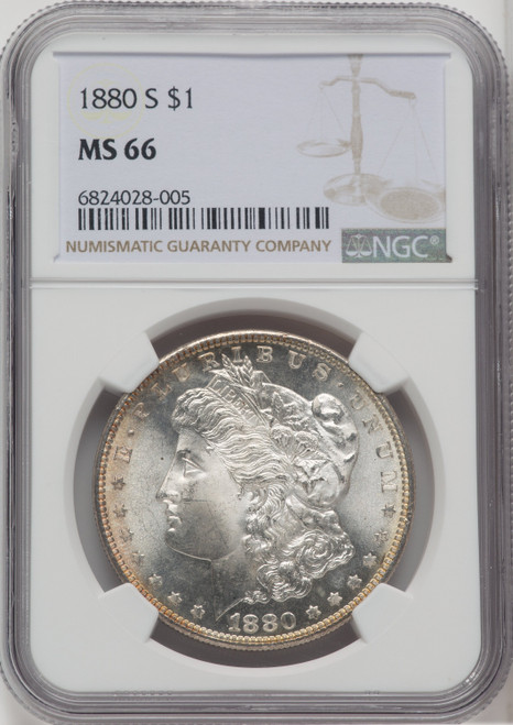 1880-S $1 Morgan Dollar NGC MS66