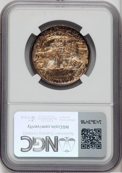 1921 50C Alabama 2X2 Commemorative Silver NGC MS66