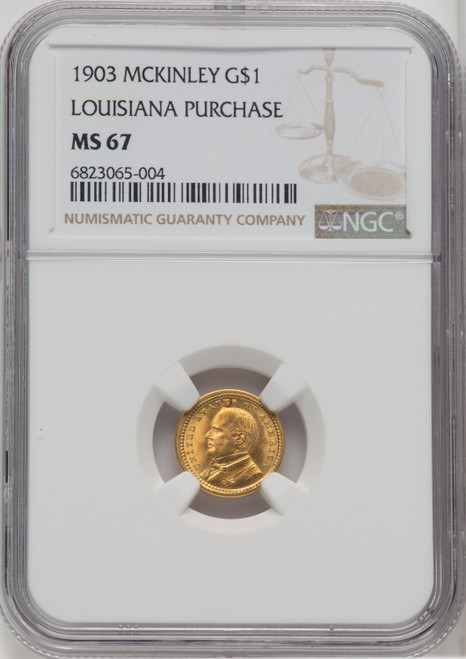 1903 G$1 MCKIN Commemorative Gold NGC MS67