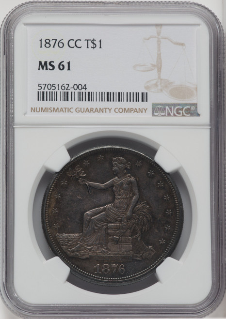 1876-CC T$1 Trade Dollar NGC MS61