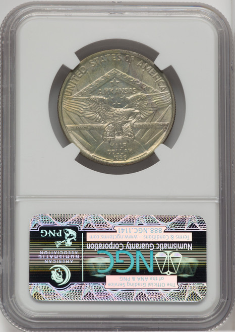 1939 50C Arkansas Commemorative Silver NGC MS66