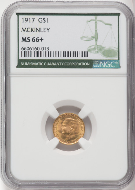 1917 G$1 McKinley Commemorative Gold NGC MS66+ 1917 G$1 McKinley Commemorative Gold NGC MS66+