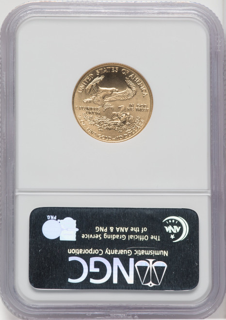 2008 $10 Quarter-Ounce Gold Eagle NGC MS70