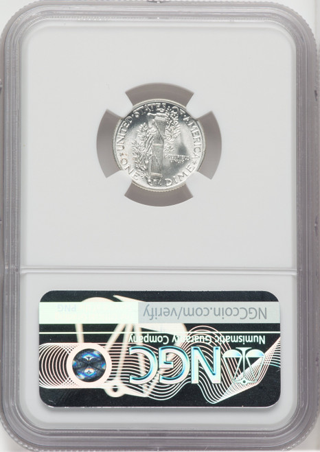 1940 10C FB Mercury Dime NGC MS68