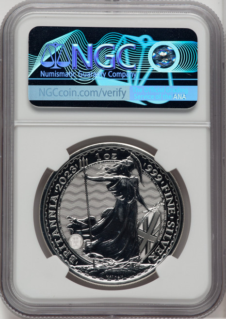 2023 G.B.S2 BITANNIA-QE II OBVERSE 481ST TO LAST COIN STRUCK. Royal Succession NGC MS69