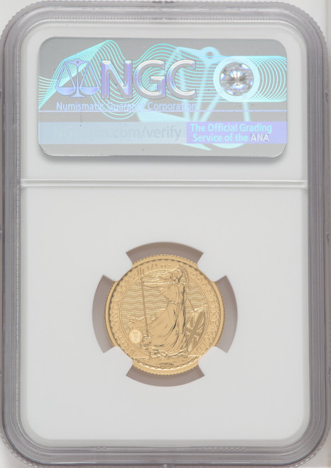 2023 G.B. G25 BRITANNIA-KC III OBVERSE 14TH COIN STRUCK Royal Succession NGC MS70