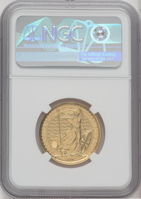 2023 G.B. G50 BRITANNIA-KC III OBVERSE 59TH COIN STRUCK Royal Succession NGC MS69