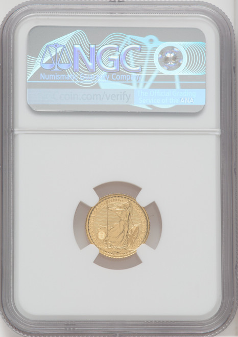 2023 G.B. G10 BRITANNIA-QE II OBVERSE 64TH TO LAST COIN STRUCK. Royal Succession NGC MS70