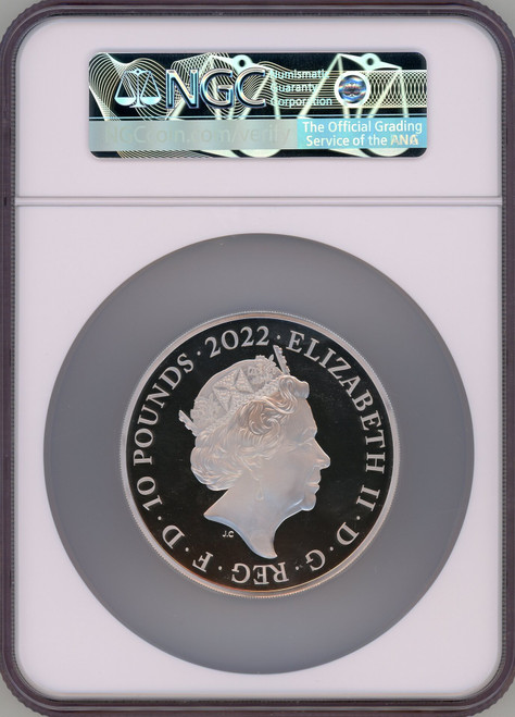 Elizabeth II silver Proof  King Edward VII  10 Pounds (10 oz) 2022 PR69 Ultra Cameo NGC World Coins NGC MS69